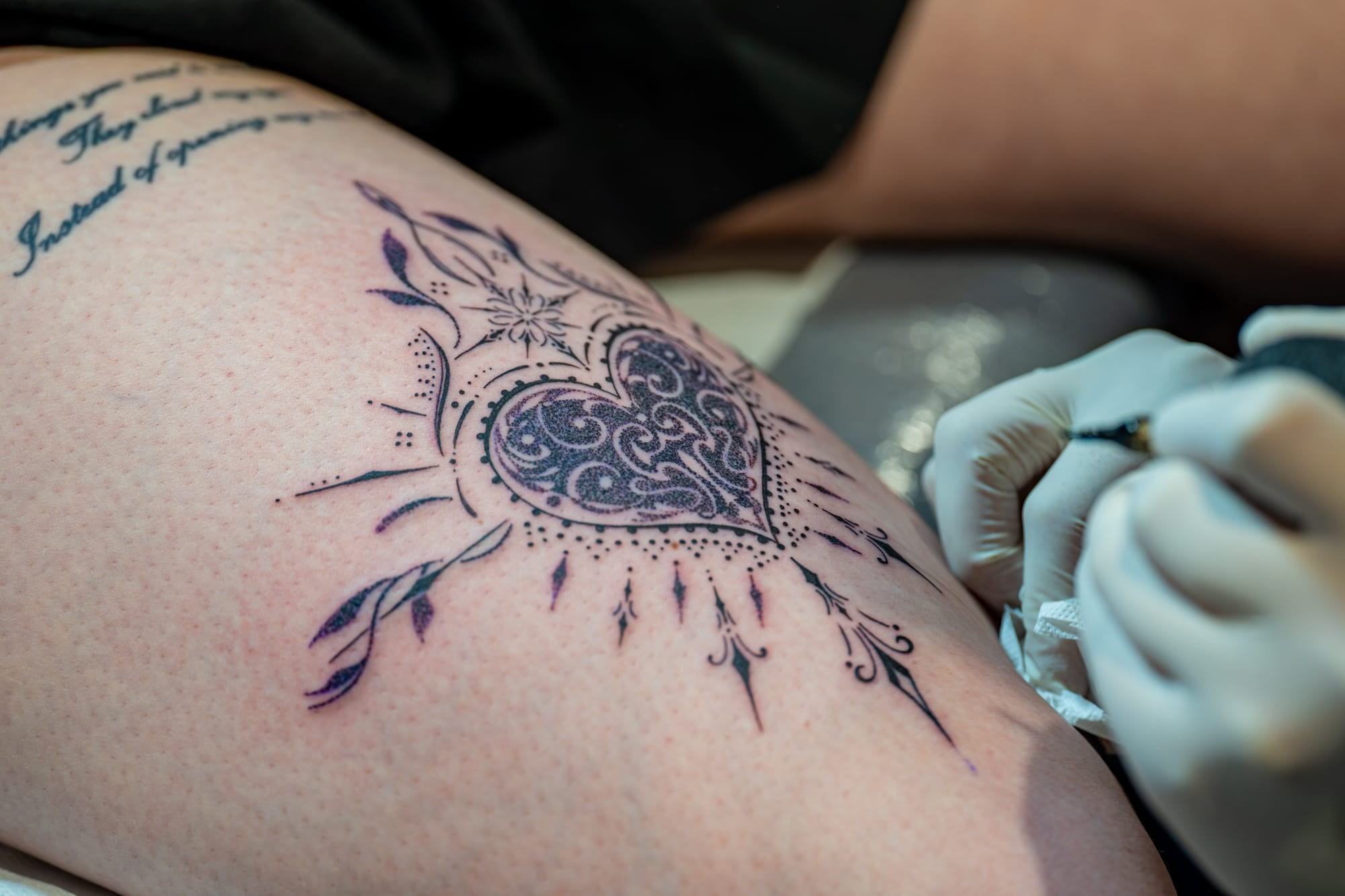 Exemple de tatouage fine line