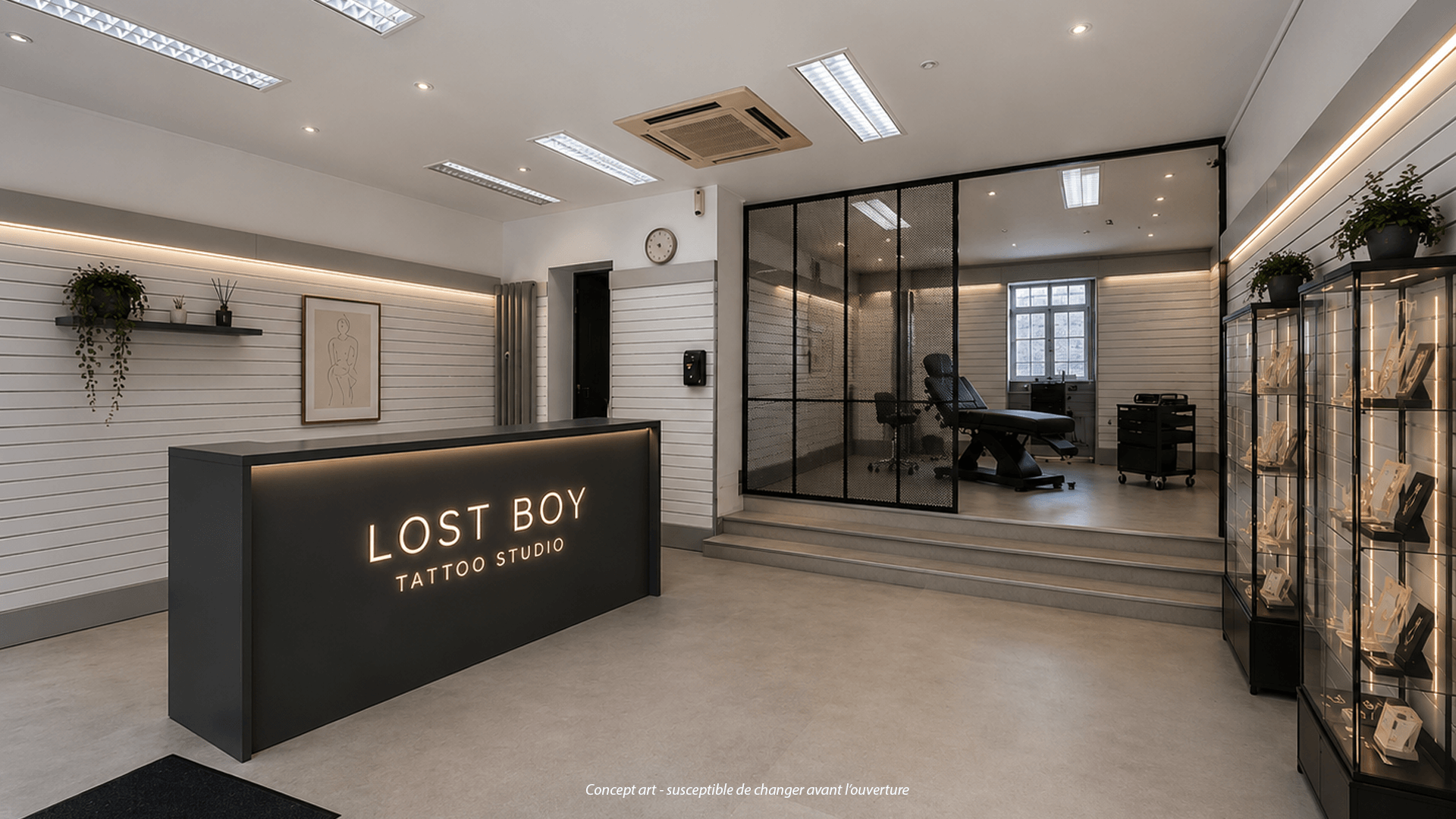 L'espace intérieur du studio Lostboy à Aywaille